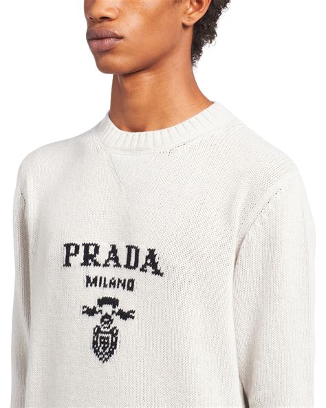 prada milano white sweater|prada sweater.